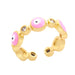Wholesale alloy eye ring JDC-RS-AS303 Rings 翱昇 pink 1 Wholesale Jewelry JoyasDeChina Joyas De China