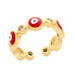 Wholesale alloy eye ring JDC-RS-AS303 Rings 翱昇 red 1 Wholesale Jewelry JoyasDeChina Joyas De China