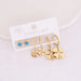 Wholesale alloy eye stud earrings set JDC-ES-Bingm011 Earrings 冰萌 3# Wholesale Jewelry JoyasDeChina Joyas De China
