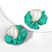 Wholesale alloy fabric imitation pearl flower earrings JDC-ES-JL833 Earrings 氿乐 Wholesale Jewelry JoyasDeChina Joyas De China