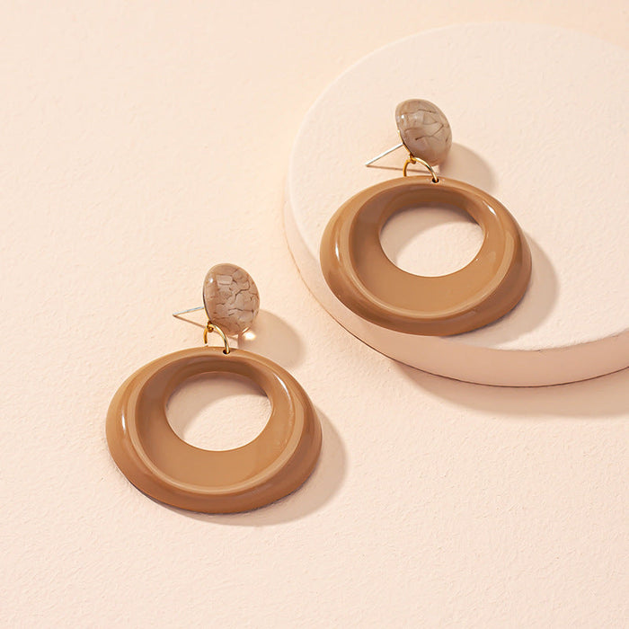 Wholesale alloy fashion cold wind Earrings JDC-ES-AYN364 Earrings JoyasDeChina E2102- brown. Wholesale Jewelry JoyasDeChina Joyas De China