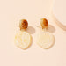 Wholesale alloy fashion contrast Earrings JDC-ES-AYN365 Earrings JoyasDeChina E2101 milky white Wholesale Jewelry JoyasDeChina Joyas De China