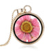 Wholesale Alloy Fashion Dried Flower Transparent Necklace JDC-NE-YinH009 Necklaces 颖皓 150N75 Wholesale Jewelry JoyasDeChina Joyas De China