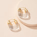Wholesale alloy fashion geometric Earrings JDC-ES-AYN372 Earrings JoyasDeChina E2115- transparent white. Wholesale Jewelry JoyasDeChina Joyas De China