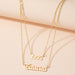 Wholesale alloy fashion letter necklace JDC-NE-AYN118 NECKLACE JoyasDeChina X798-gold Wholesale Jewelry JoyasDeChina Joyas De China