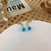 Wholesale alloy faucet Blue Earrings JDC-ES-MS164 Earrings JoyasDeChina A GOLD Wholesale Jewelry JoyasDeChina Joyas De China