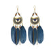 Wholesale alloy feather long rice bead earrings JDC-ES-daiq017 Earrings 黛茜 5 Wholesale Jewelry JoyasDeChina Joyas De China