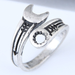 Bulk Jewelry Wholesale alloy feather opening rings JDC-RS-wy021 Wholesale factory from China YIWU China