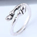 Bulk Jewelry Wholesale alloy  feather opening rings JDC-RS-wy024 Wholesale factory from China YIWU China