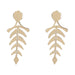 Wholesale alloy fishbone earrings JDC-ES-JL830 Earrings 氿乐 gold Wholesale Jewelry JoyasDeChina Joyas De China