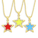 Wholesale alloy five-pointed star necklace JDC-NE-AS380 NECKLACE 翱昇 Wholesale Jewelry JoyasDeChina Joyas De China