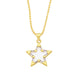 Wholesale alloy five-pointed star necklace JDC-NE-AS380 NECKLACE 翱昇 white Wholesale Jewelry JoyasDeChina Joyas De China