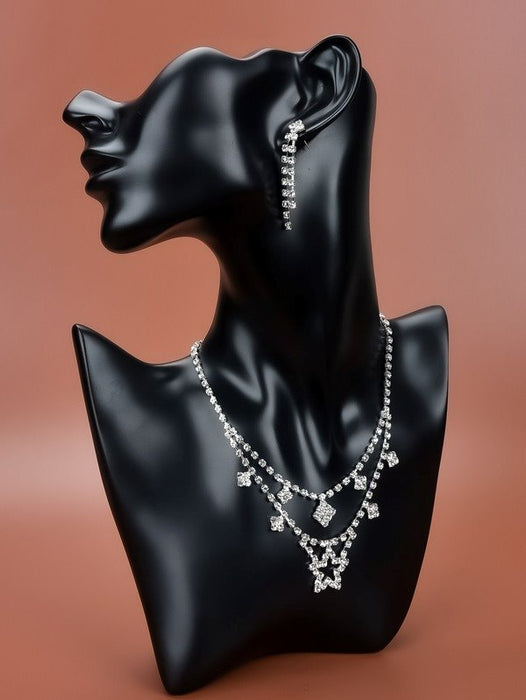 Wholesale alloy five-pointed star necklace JDC-NE-Bis009 NECKLACE 碧莎 Wholesale Jewelry JoyasDeChina Joyas De China