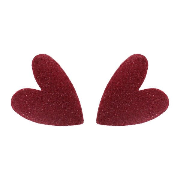 Wholesale alloy flannel heart earrings JDC-ES-JL771 Earrings 氿乐 Wholesale Jewelry JoyasDeChina Joyas De China