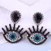 Wholesale alloy flash Rhinestone devil's eye earrings JDC-ES-WY100 Earrings JoyasDeChina Wholesale Jewelry JoyasDeChina Joyas De China