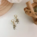 Wholesale alloy flower color Earrings JDC-ES-MS180 Earrings JoyasDeChina C black Wholesale Jewelry JoyasDeChina Joyas De China