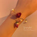 Wholesale alloy flower gold earrings JDC-ES-BY030 Earrings 宝钰 Wholesale Jewelry JoyasDeChina Joyas De China