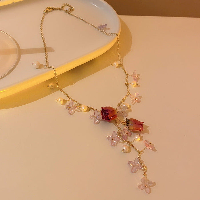 Wholesale alloy flower gold earrings JDC-ES-BY030 Earrings 宝钰 golden3 Wholesale Jewelry JoyasDeChina Joyas De China