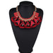 Wholesale Alloy flower necklace JDC-NE-JQ161 NECKLACE 佳琪 red Wholesale Jewelry JoyasDeChina Joyas De China
