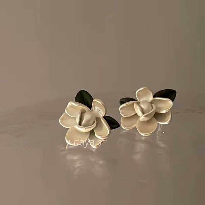 Wholesale alloy flower paint earrings JDC-ES-XuF087 Earrings 旭帆 A Wholesale Jewelry JoyasDeChina Joyas De China