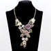 Wholesale alloy flower-shaped diamond necklace earring set JDC-NE-GSGL023 Necklaces 谷力 Wholesale Jewelry JoyasDeChina Joyas De China