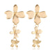 Bulk Jewelry Wholesale alloy flowers are connected to long Earrings JDC-ES-bq074 Wholesale factory from China YIWU China