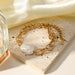 Wholesale alloy freshwater pearl twist bracelet JDC-BT-JD098 Bracelet 杰鼎 Wholesale Jewelry JoyasDeChina Joyas De China