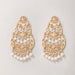 Wholesale alloy fringed pearl hollow-out earrings JDC-ES-C181 Earrings JoyasDeChina 18439 Wholesale Jewelry JoyasDeChina Joyas De China