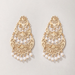 Wholesale alloy fringed pearl hollow-out earrings JDC-ES-C181 Earrings JoyasDeChina Wholesale Jewelry JoyasDeChina Joyas De China