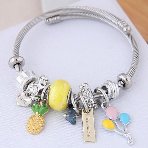 Bulk Jewelry Wholesale alloy fruit bracelet JDC-BT-wy074 Wholesale factory from China YIWU China