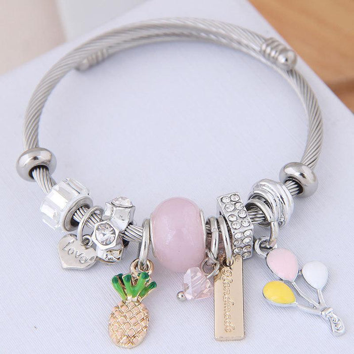 Bulk Jewelry Wholesale alloy fruit bracelet JDC-BT-wy074 Wholesale factory from China YIWU China