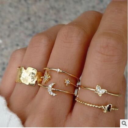 Wholesale alloy full diamond butterfly ring JDC-RS-F608 Rings 韩之尚 52587 Wholesale Jewelry JoyasDeChina Joyas De China