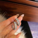 Wholesale alloy full diamond C-type Silver Earrings JDC-ES-BY-057 Earrings 宝钰 1 Wholesale Jewelry JoyasDeChina Joyas De China