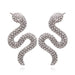 Wholesale alloy full diamond Snake Earrings JDC-ES-MY221 Earrings 曼茵 gold Wholesale Jewelry JoyasDeChina Joyas De China