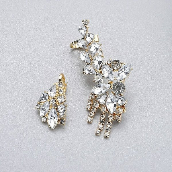 Wholesale alloy full diamond tassel earrings JDC-ES-JQ224 Earrings 佳琪 Wholesale Jewelry JoyasDeChina Joyas De China