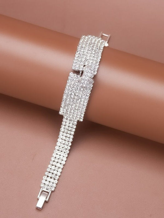 Wholesale alloy full Rhinestone bracelet JDC-BT-Bis004 Bracelet 碧莎 Wholesale Jewelry JoyasDeChina Joyas De China