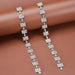Wholesale alloy full rhinestone long earrings JDC-ES-Bis005 Earrings 碧莎 Wholesale Jewelry JoyasDeChina Joyas De China