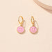 Wholesale alloy funny expression Earrings JDC-ES-AYN375 Earrings JoyasDeChina E2125-pink Wholesale Jewelry JoyasDeChina Joyas De China