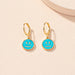 Wholesale alloy funny expression Earrings JDC-ES-AYN375 Earrings JoyasDeChina E2126- blue. Wholesale Jewelry JoyasDeChina Joyas De China