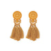 Bulk Jewelry Wholesale alloy gemstone tassel earrings JDC-ES-A056 Wholesale factory from China YIWU China