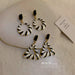 Wholesale alloy geometric black and white stripe Earrings JDC-ES-BY-013 Earrings 宝钰 Wholesale Jewelry JoyasDeChina Joyas De China