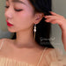 Wholesale alloy geometric black Earrings JDC-ES-BY026 Earrings 宝钰 Wholesale Jewelry JoyasDeChina Joyas De China
