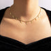 Wholesale alloy geometric disc single layer necklace JDC-NE-C186 NECKLACE 咏歌 17681 Wholesale Jewelry JoyasDeChina Joyas De China