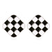 Wholesale alloy geometric enamel checkered Earrings JDC-ES-MY213 Earrings 曼茵 color Wholesale Jewelry JoyasDeChina Joyas De China