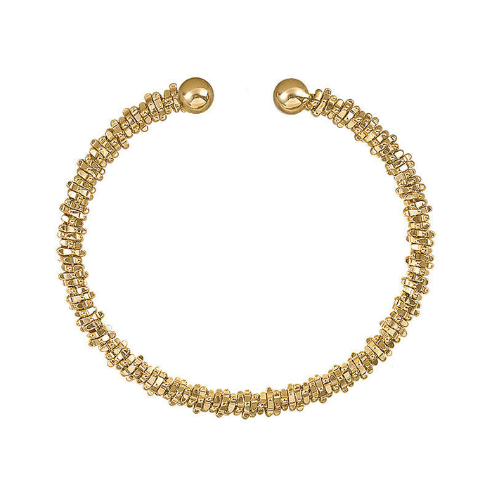 Wholesale alloy geometric Gold Circle Bracelet JDC-BT-YWJQ005 Bracelet 义乌精巧 Wholesale Jewelry JoyasDeChina Joyas De China