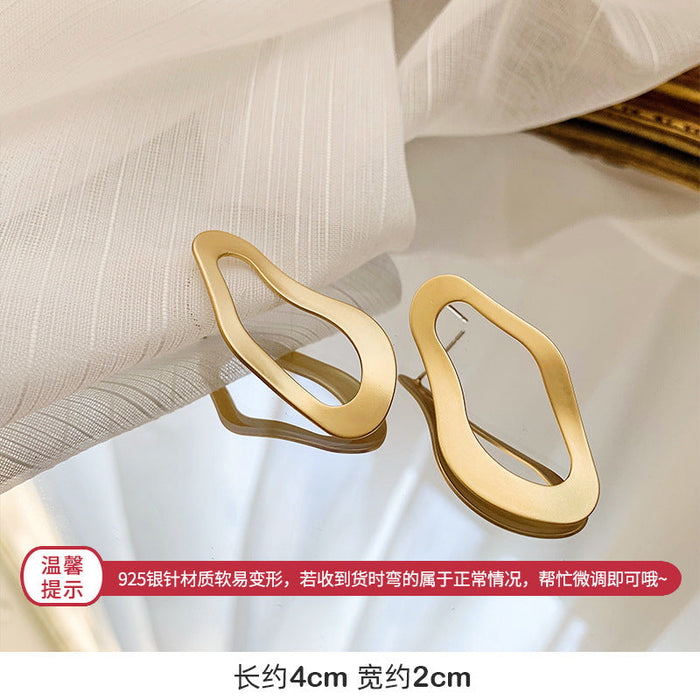 Wholesale alloy geometric gold earrings JDC-ES-BY017 Earrings 宝钰 4 Wholesale Jewelry JoyasDeChina Joyas De China