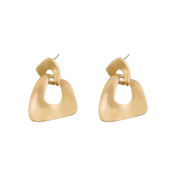 Wholesale alloy geometric gold earrings JDC-ES-BY017 Earrings 宝钰 Wholesale Jewelry JoyasDeChina Joyas De China