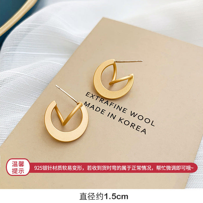 Wholesale alloy geometric gold earrings JDC-ES-BY017 Earrings 宝钰 7 Wholesale Jewelry JoyasDeChina Joyas De China
