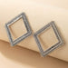 Wholesale alloy geometric hollow earrings JDC-ES-C443 Earrings 咏歌 Wholesale Jewelry JoyasDeChina Joyas De China