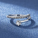 Wholesale alloy geometric ring Sterling Silver Jewelry JDC-RS-BLX040 Rings 宝来兴 Wholesale Jewelry JoyasDeChina Joyas De China